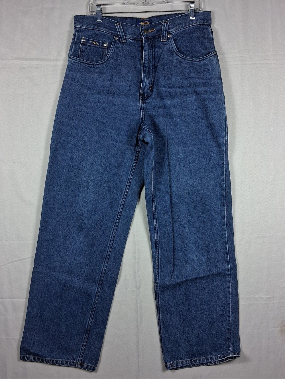 Vintage Thirty Below Baggy Wide Leg Jeans Blue Denim Relaxed Men's Size 32 x 31